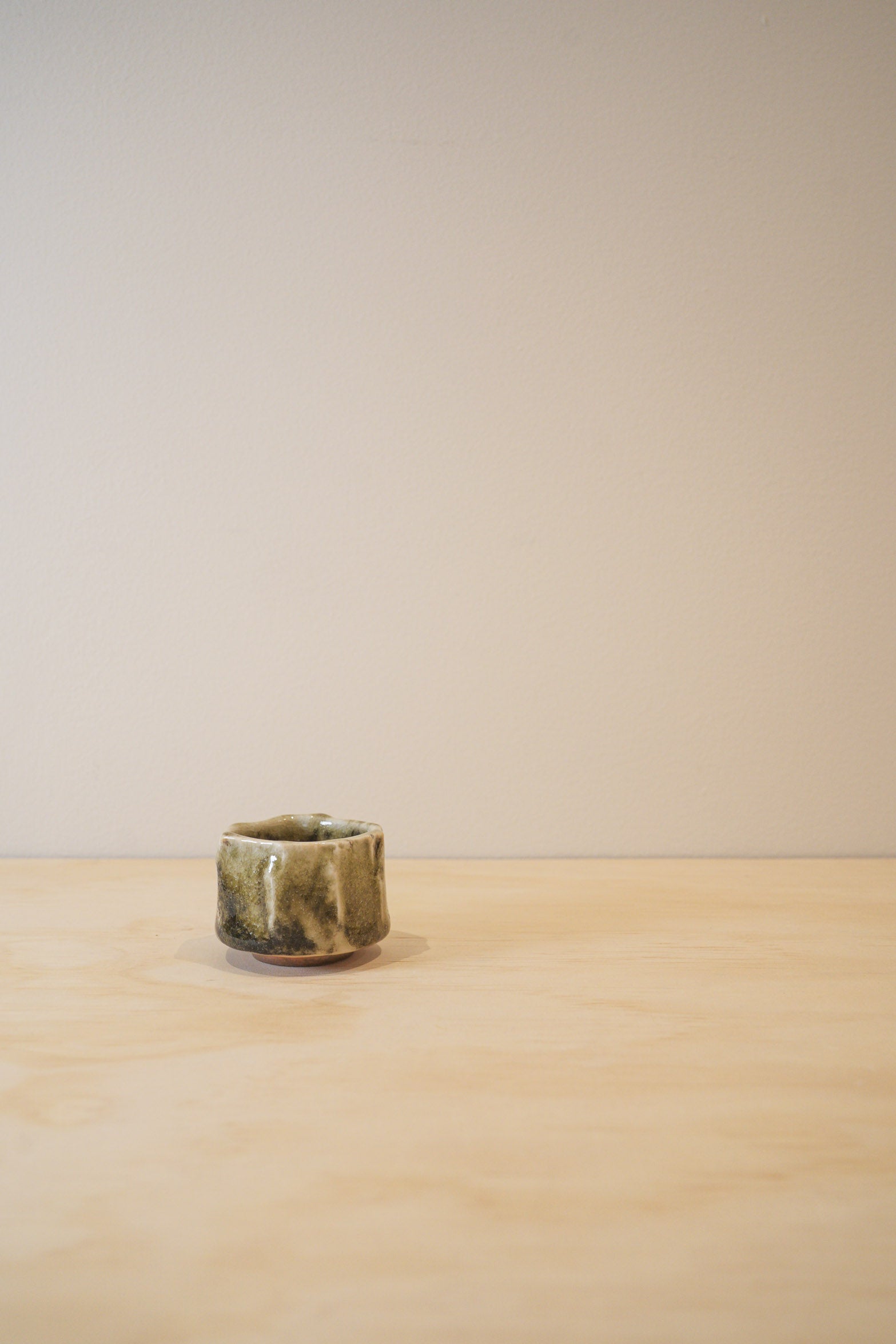 Handcrafted Tea Cup | 70mL | Mountain Moss | Shino Tea Cup
