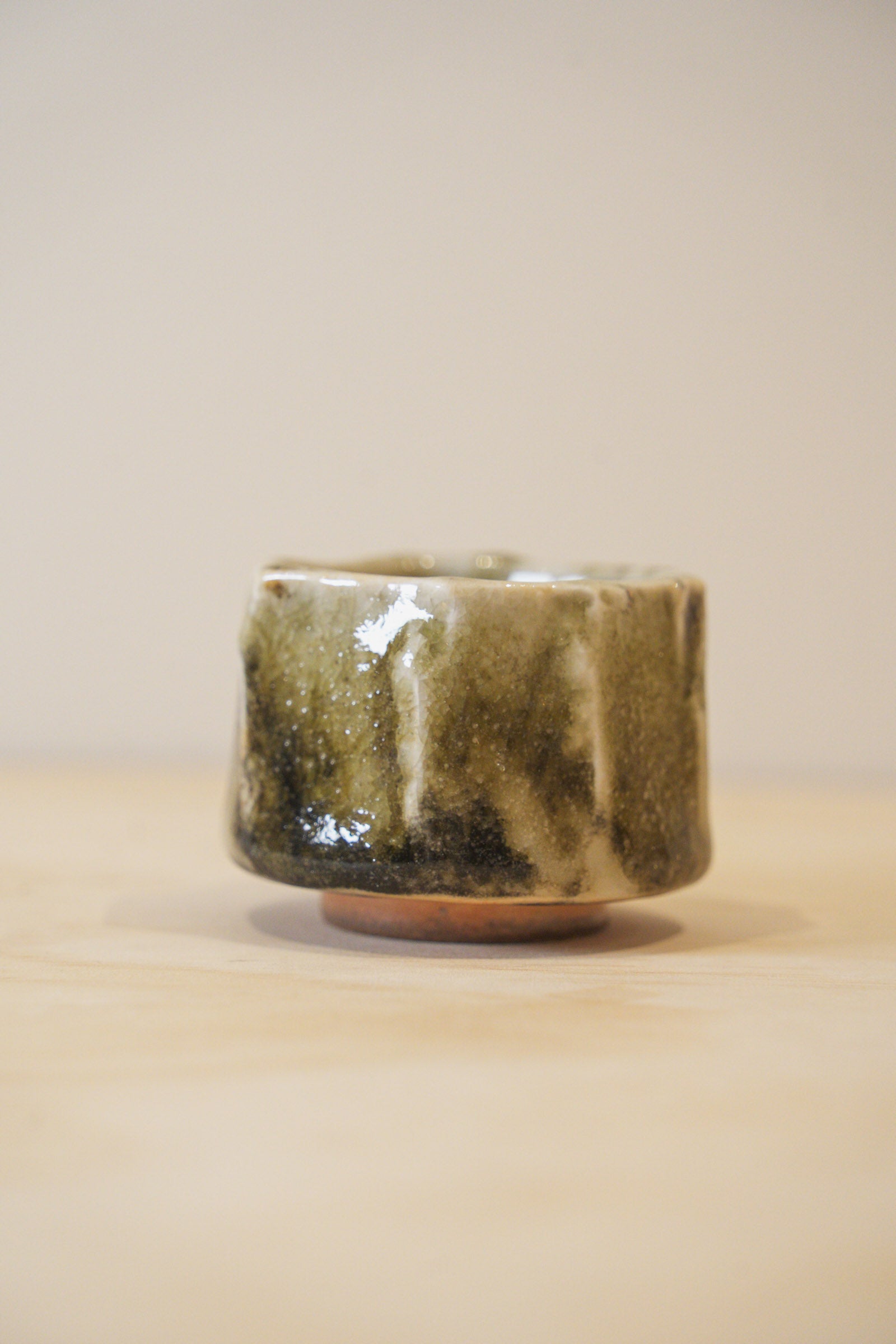Handcrafted Tea Cup | 70mL | Mountain Moss | Shino Tea Cup