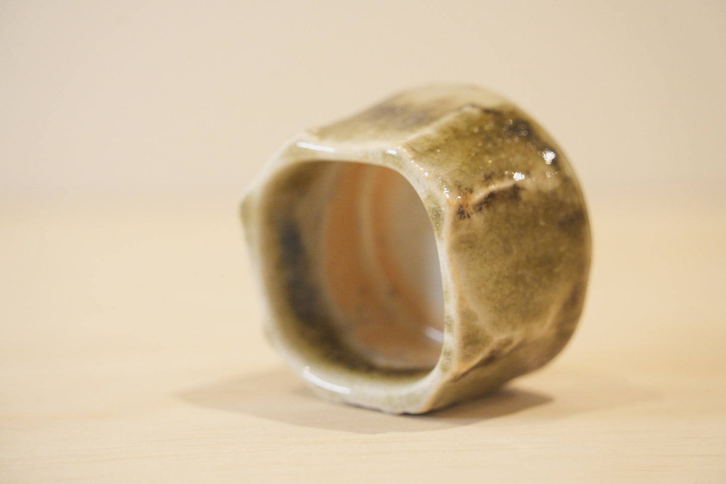 Handcrafted Tea Cup | 70mL | Mountain Moss | Shino Tea Cup