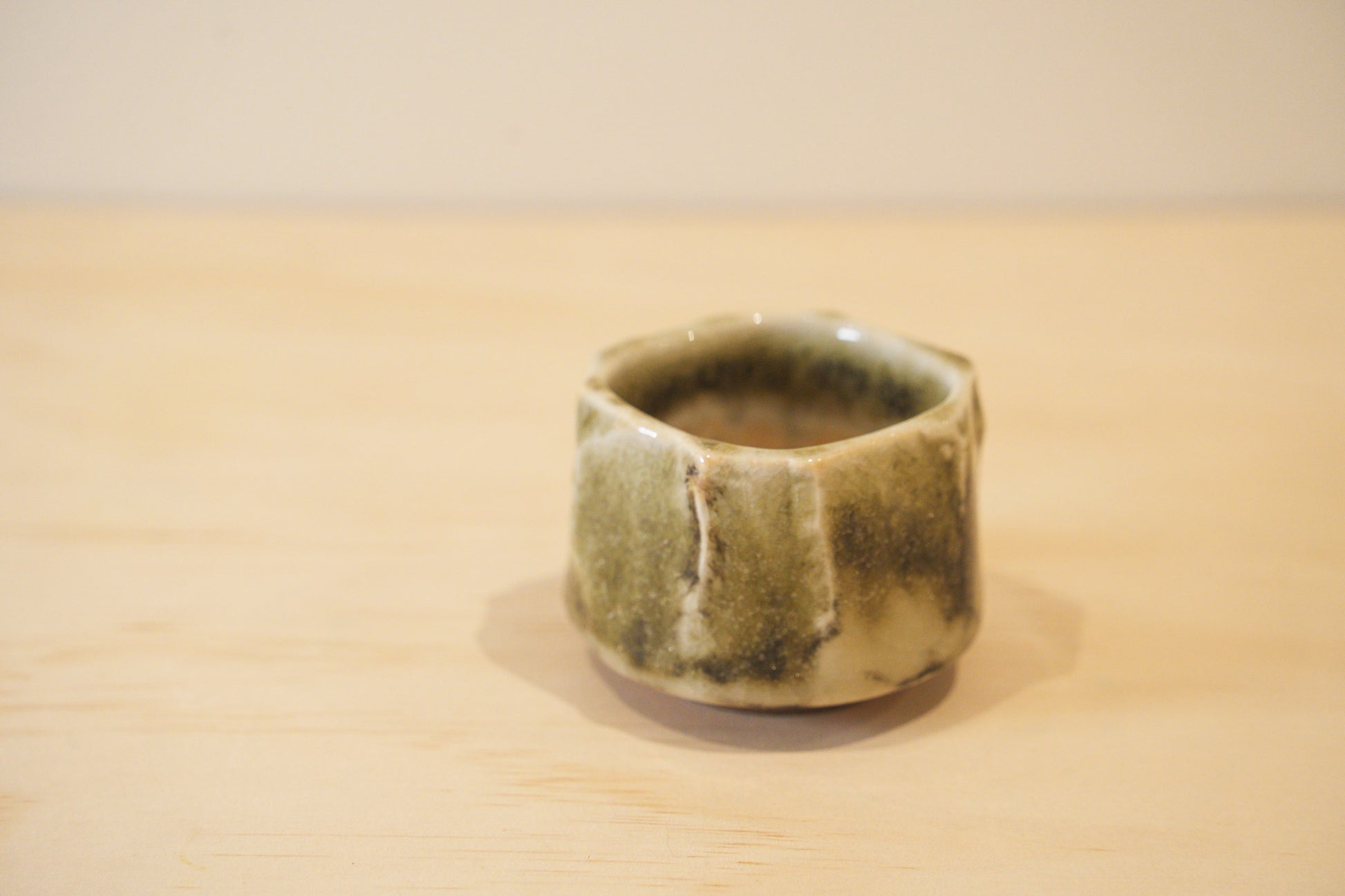 Handcrafted Tea Cup | 70mL | Mountain Moss | Shino Tea Cup