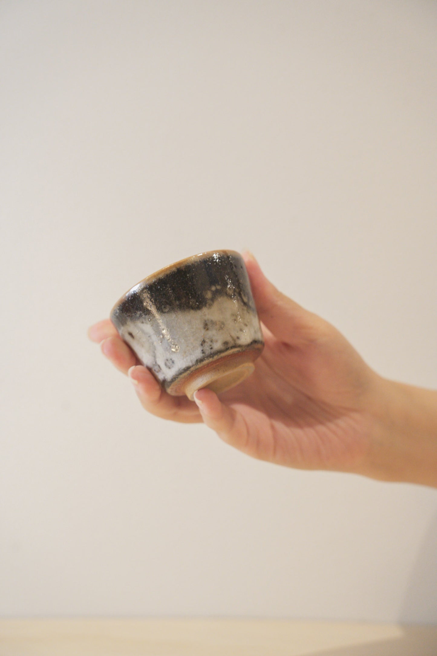 Handcrafted Tea Cup | 70mL | Night | Shino Tea Cup