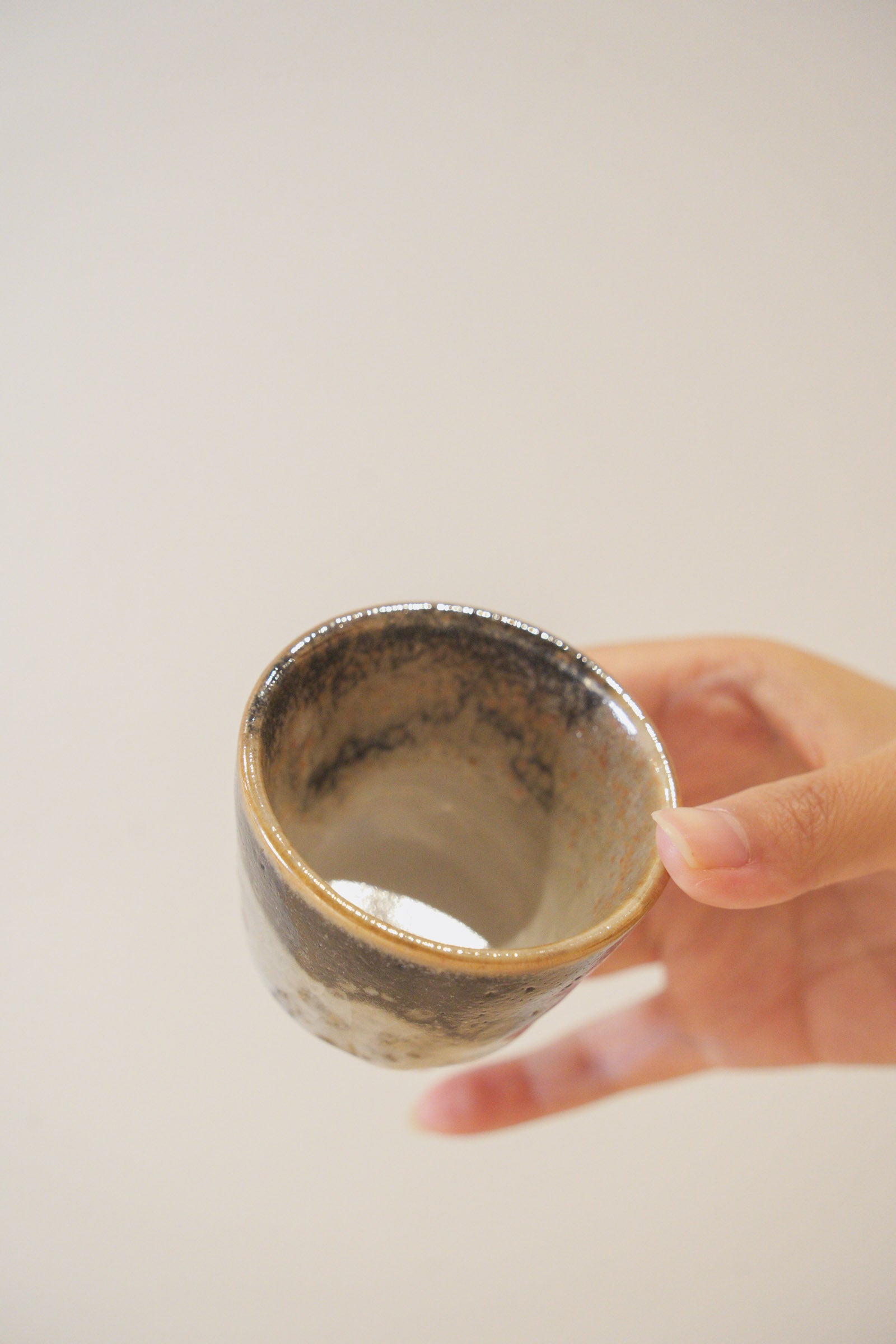 Handcrafted Tea Cup | 70mL | Night | Shino Tea Cup