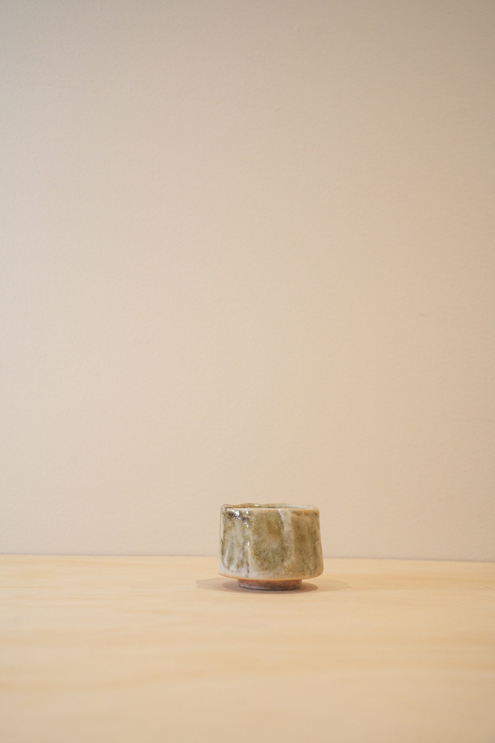 Handcrafted Tea Cup | 80mL | Floating Shadows | Shino Tea Cup