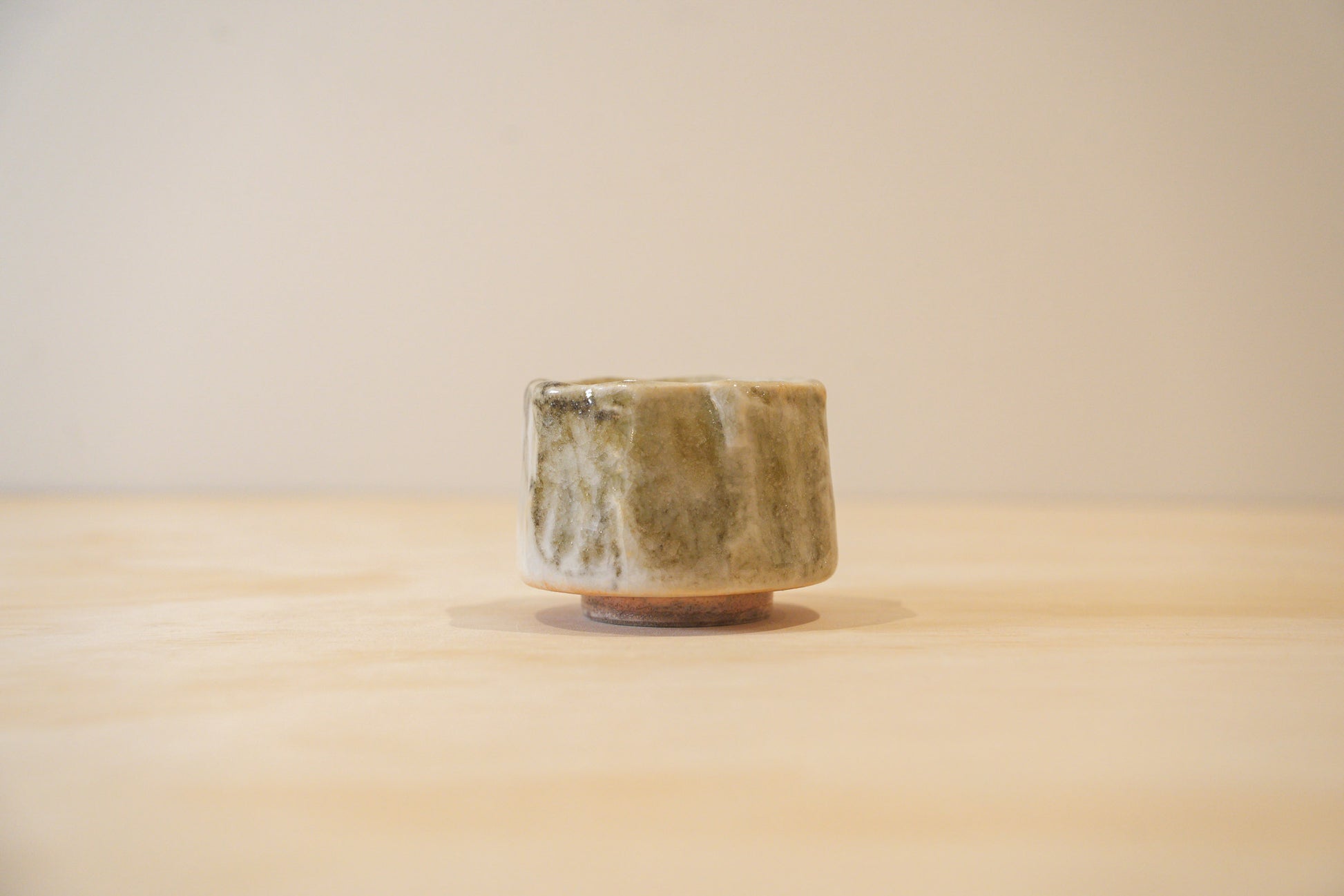 Handcrafted Tea Cup | 80mL | Floating Shadows | Shino Tea Cup