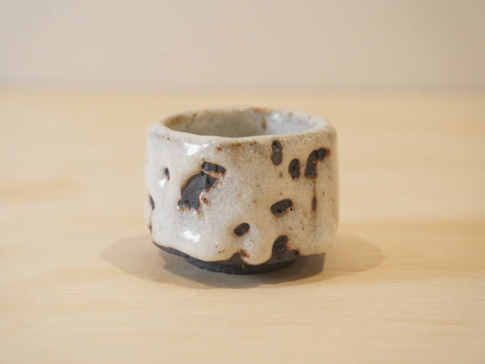 Handcrafted Tea Cup | 80mL | Snowfield | Shino Tea Cup