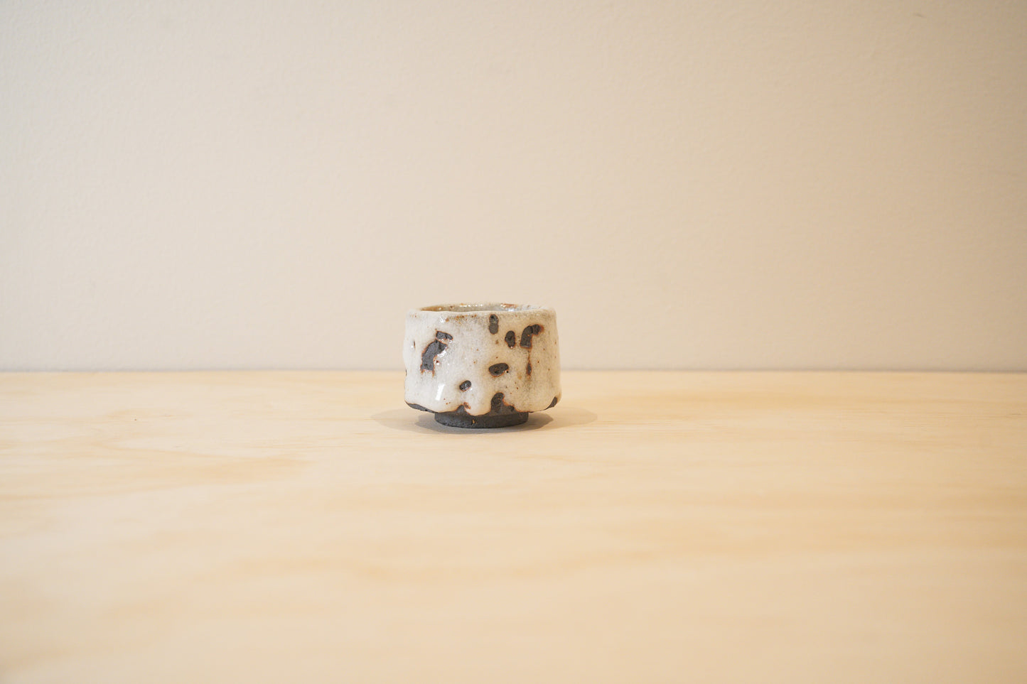 Handcrafted Tea Cup | 80mL | Snowfield | Shino Tea Cup