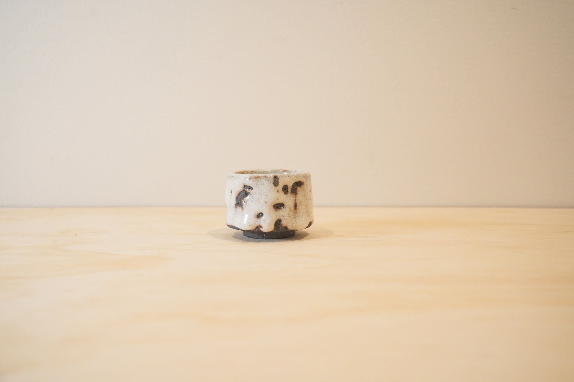 Handcrafted Tea Cup | 80mL | Snowfield | Shino Tea Cup