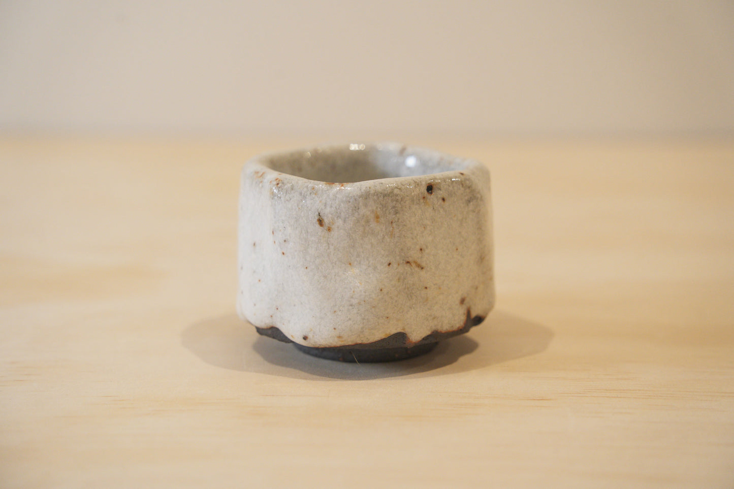 Handcrafted Tea Cup | 80mL | Snowfield | Shino Tea Cup
