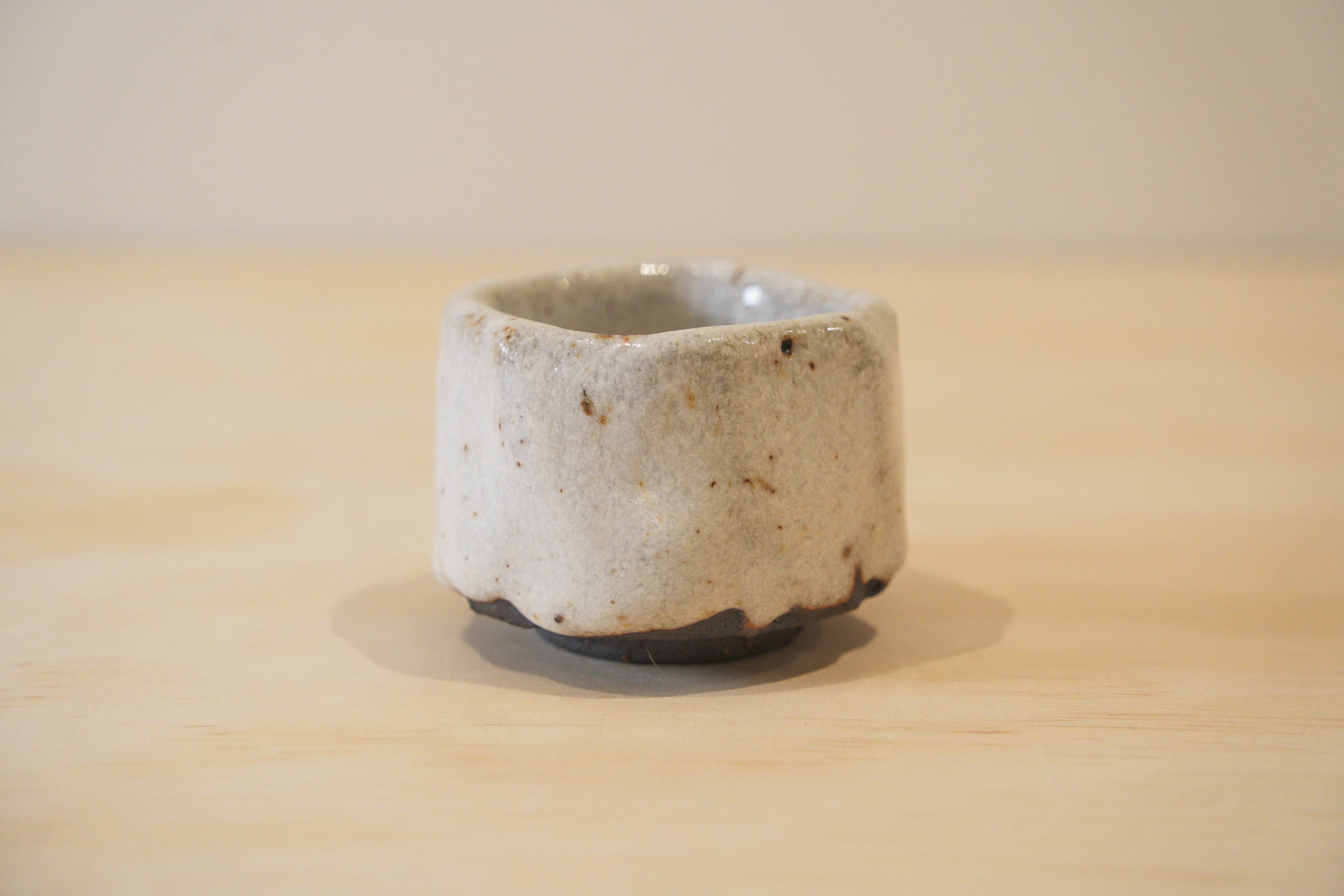 Handcrafted Tea Cup | 80mL | Snowfield | Shino Tea Cup