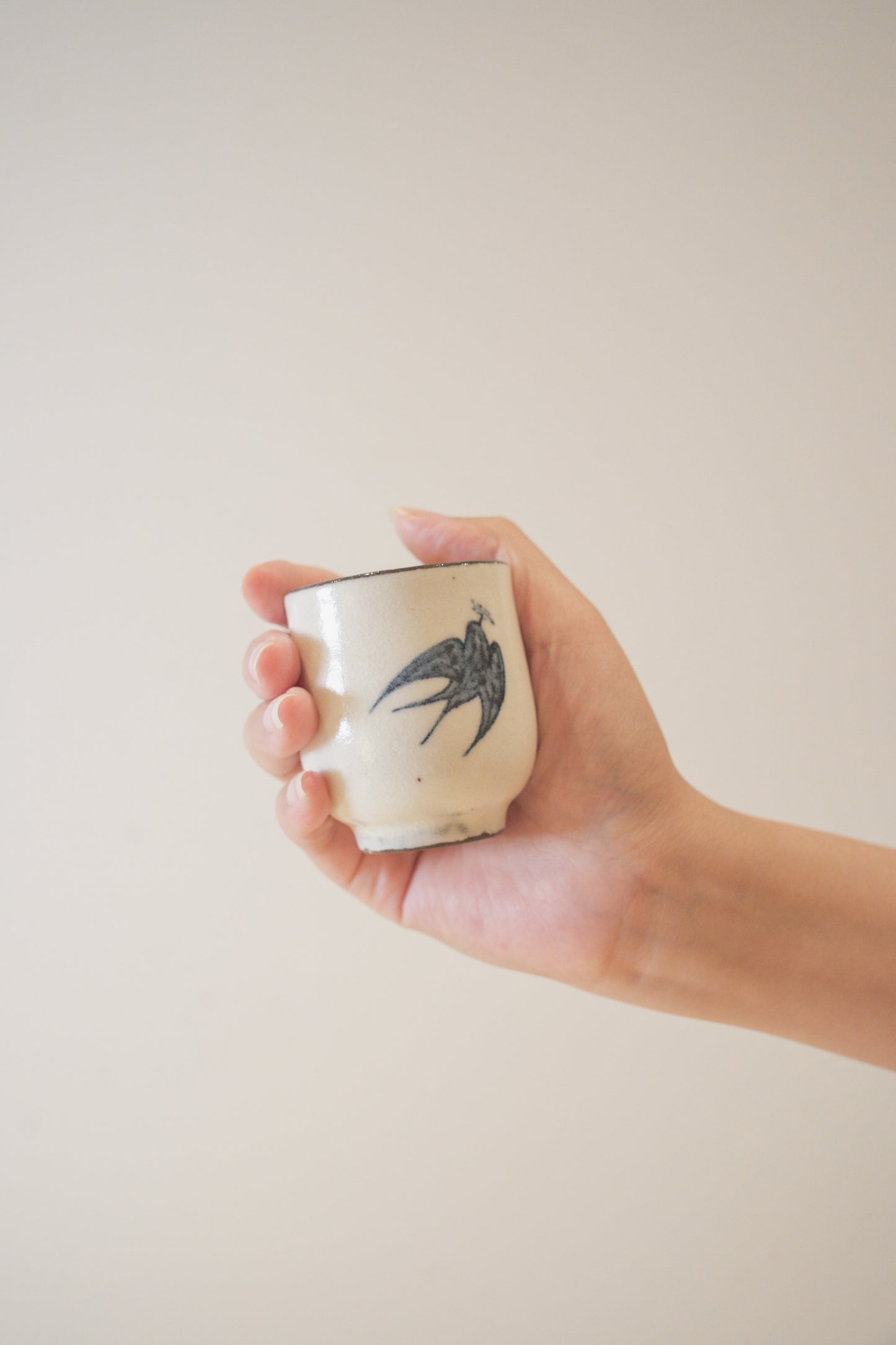 Handcrafted Tea Cup | 75mL | Swallow Dance