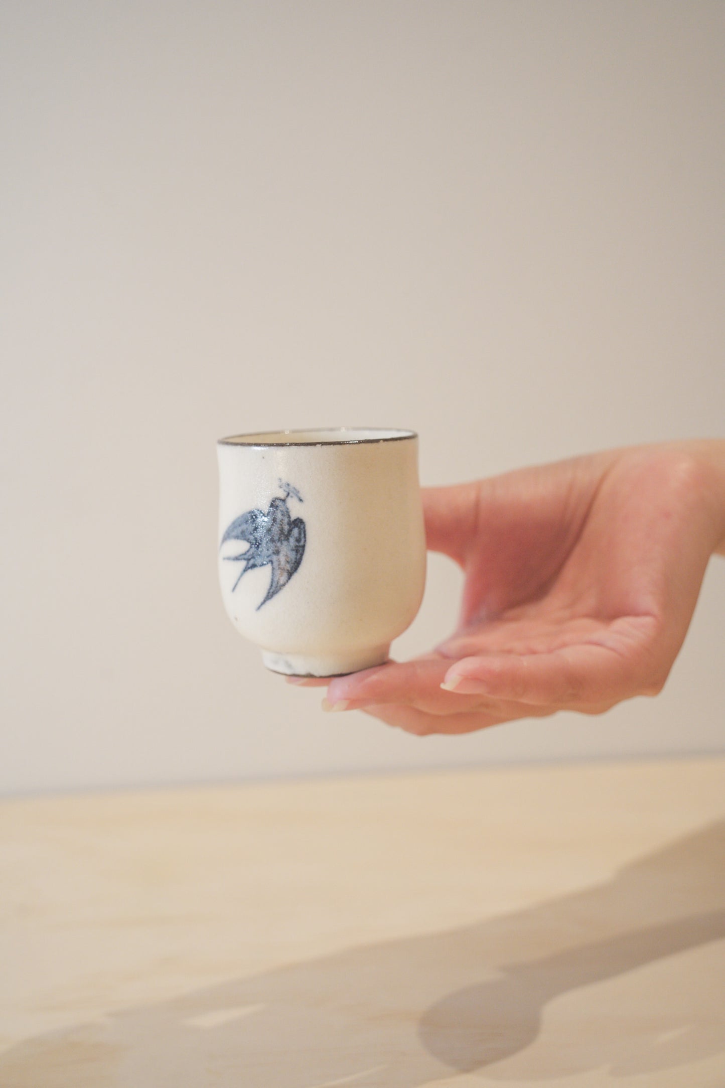 Handcrafted Tea Cup | 75mL | Swallow Dance
