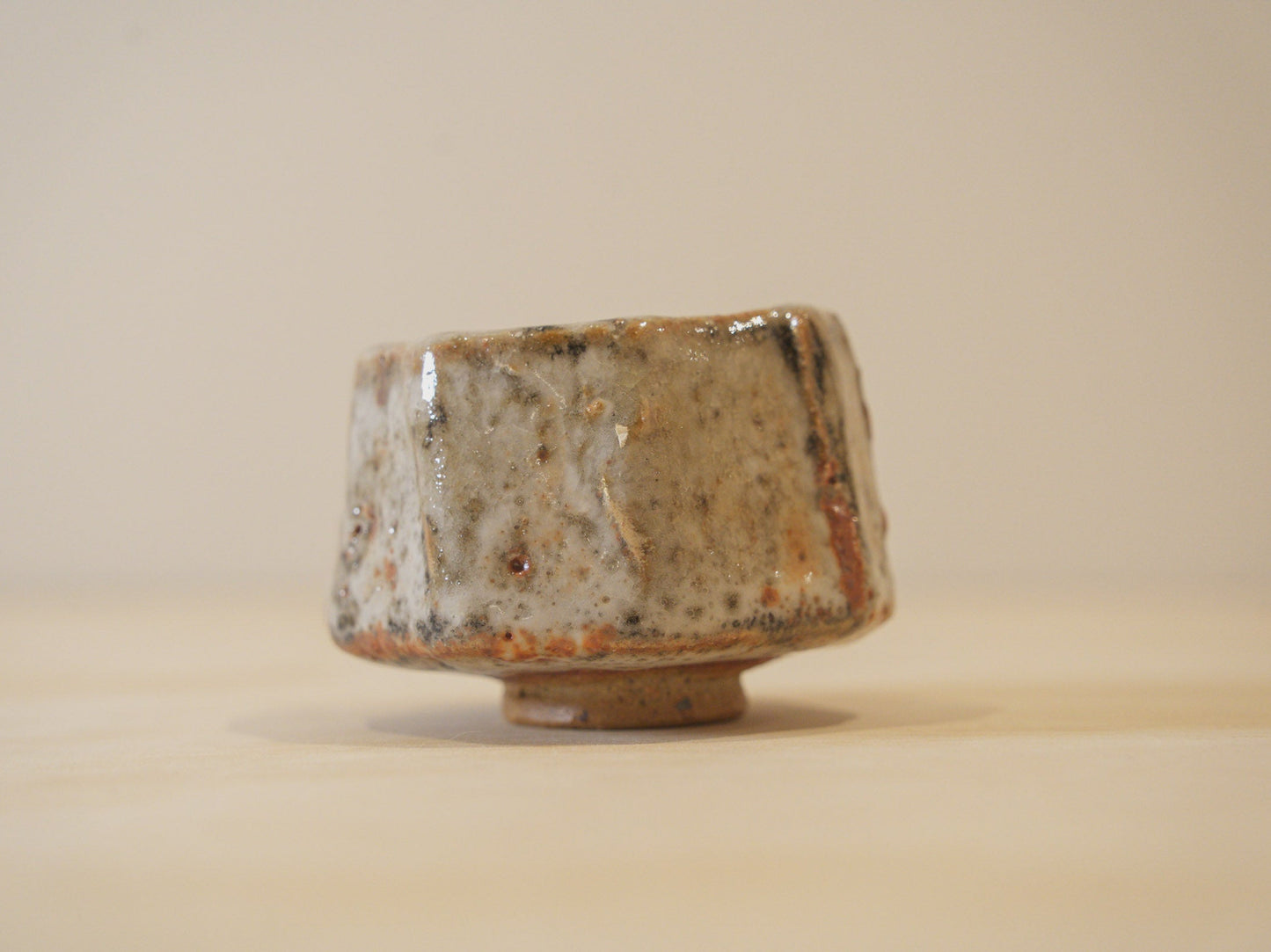 Handcrafted Tea Cup | 90mL | Ancient Rock | Shino Tea Cup