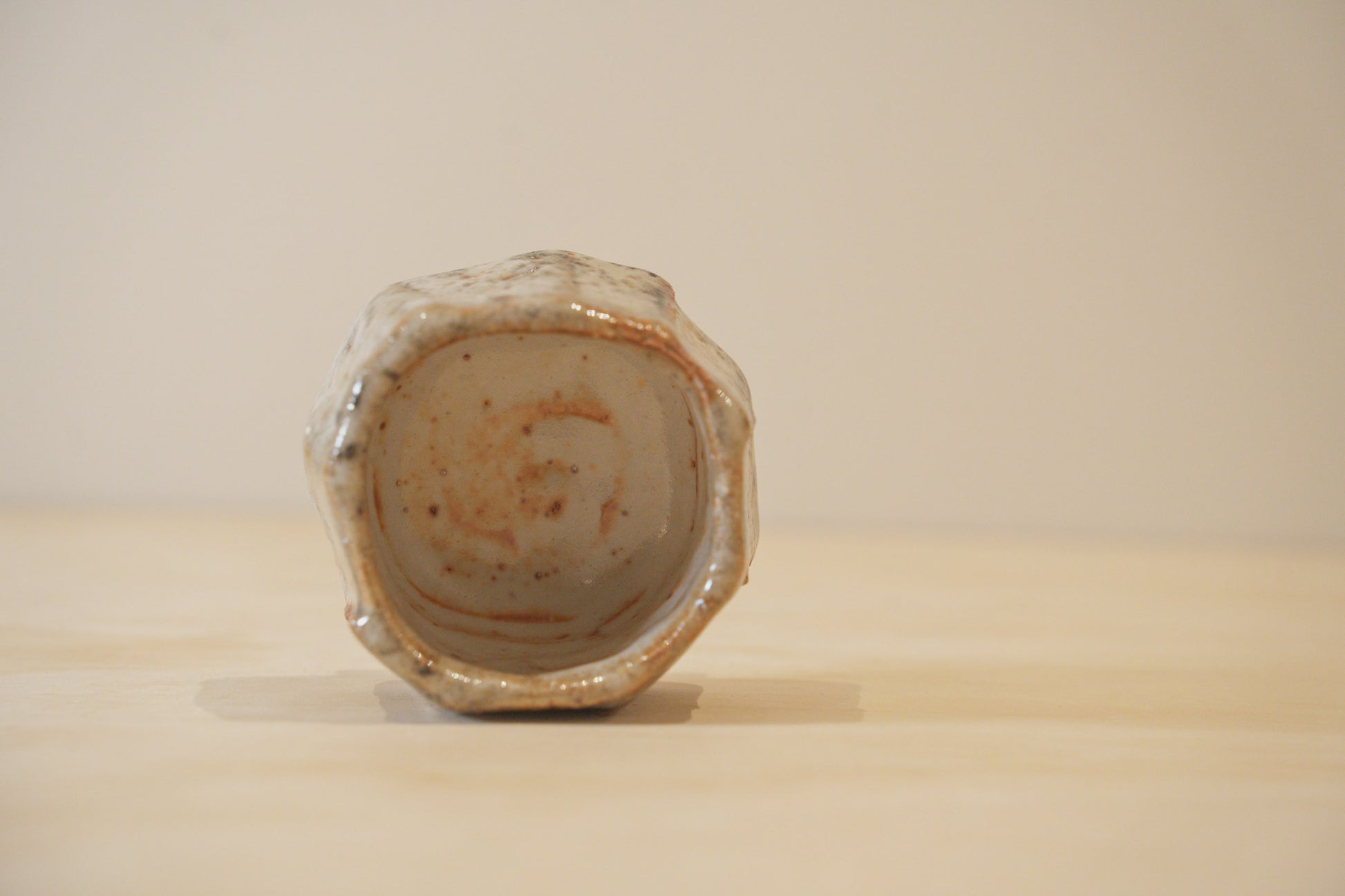 Handcrafted Tea Cup | 90mL | Ancient Rock | Shino Tea Cup