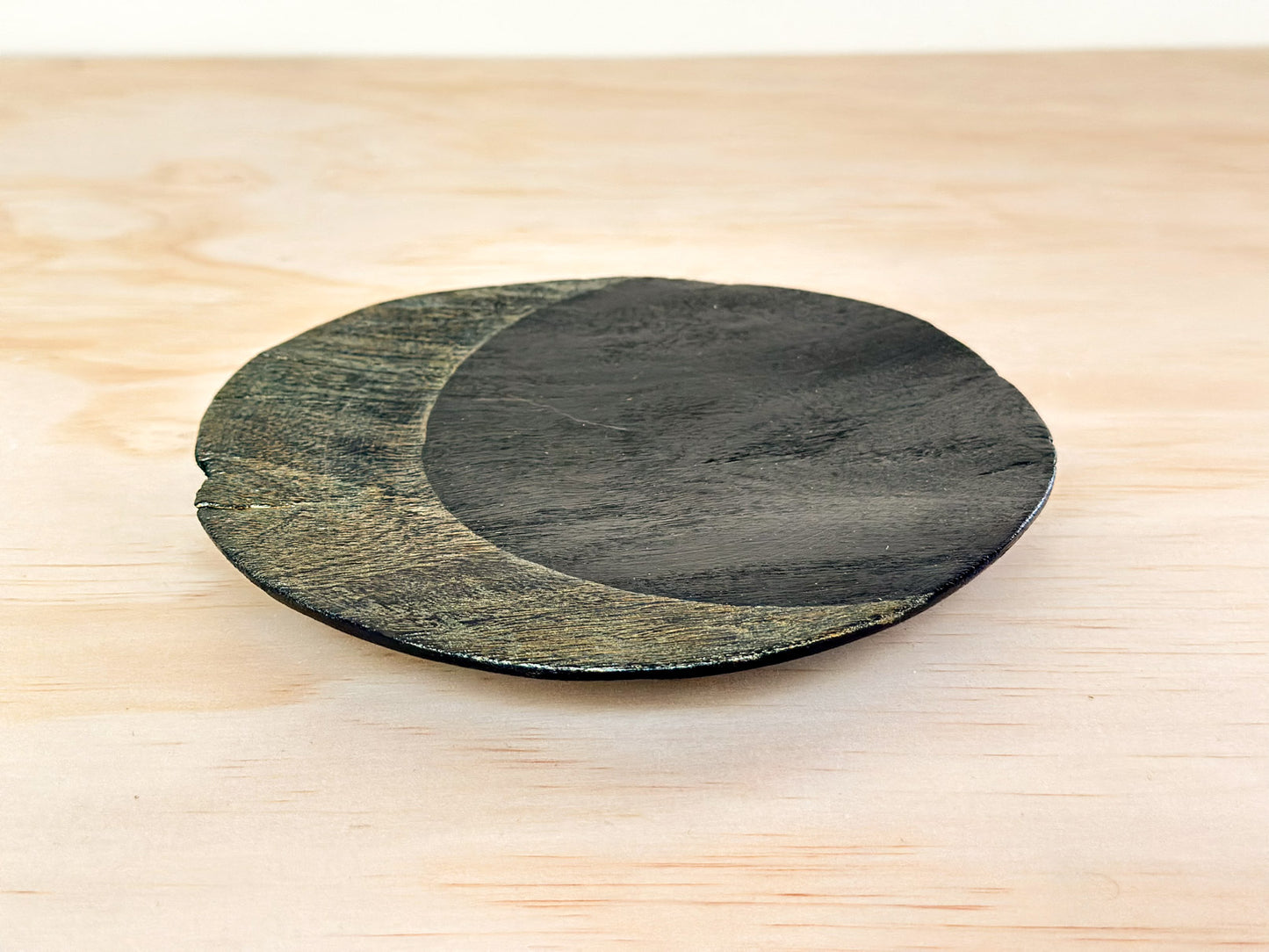 Moonlit Reverie | 月之遐想 | Handcrafted Wood Plate | Saucer, tea cups, teacups, coffee cup, mugs, tableware, drinkware, woodfired, handcrafted cup