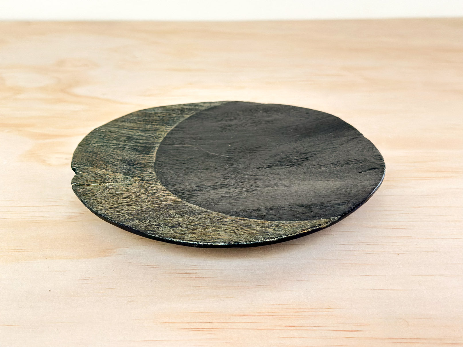 Moonlit Reverie | 月之遐想 | Handcrafted Wood Plate | Saucer, tea cups, teacups, coffee cup, mugs, tableware, drinkware, woodfired, handcrafted cup