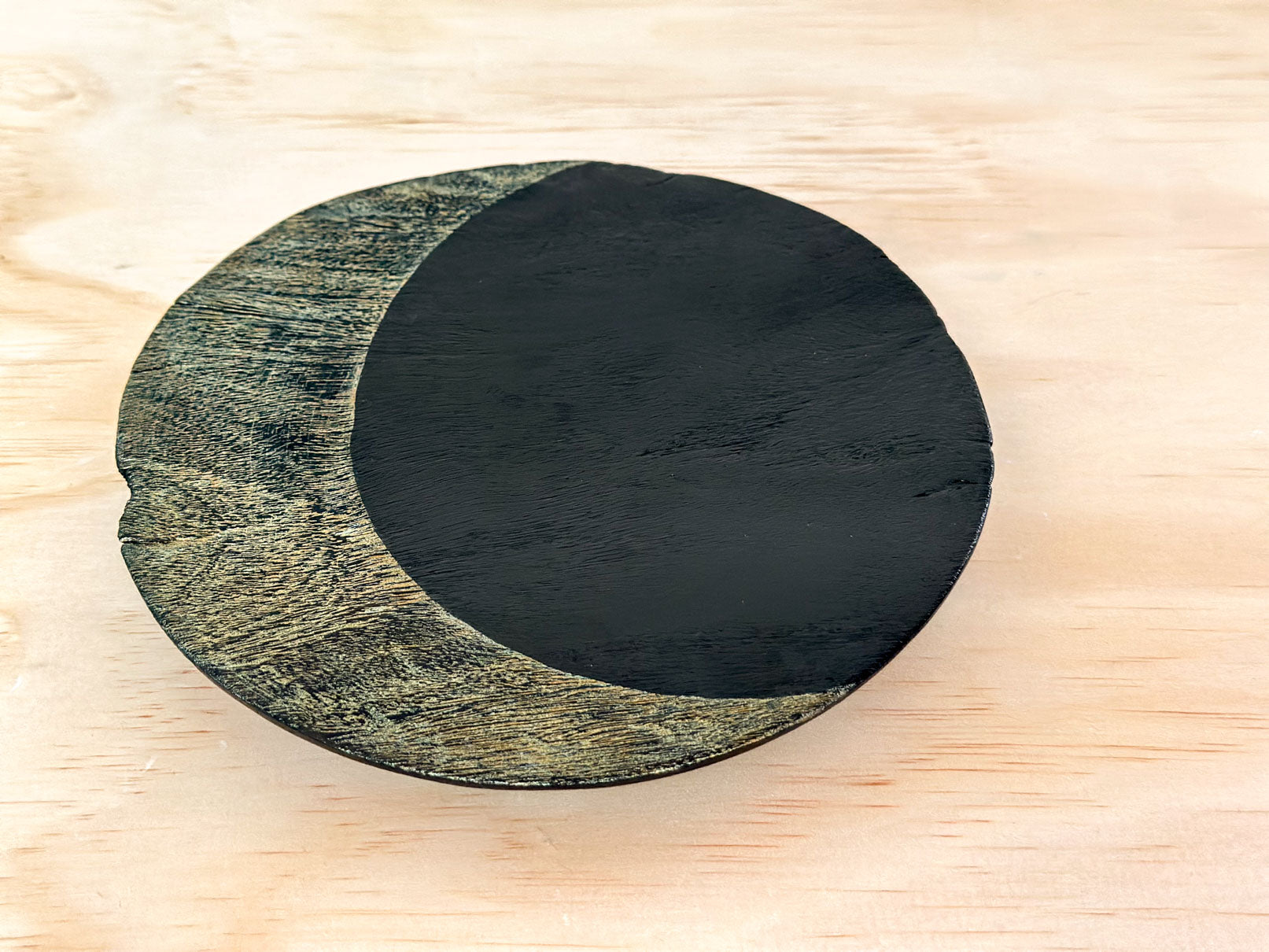 Moonlit Reverie | 月之遐想 | Handcrafted Wood Plate | Saucer, tea cups, teacups, coffee cup, mugs, tableware, drinkware, woodfired, handcrafted cup