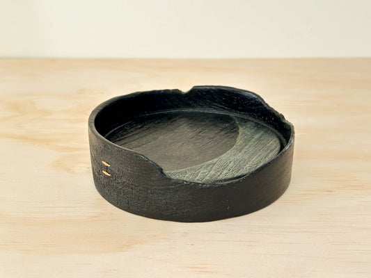 Moonlit Zen | 月光禅意 | Handcrafted Wood Plate | Saucer, tea cups, teacups, coffee cup, mugs, tableware, drinkware, woodfired, handcrafted cup