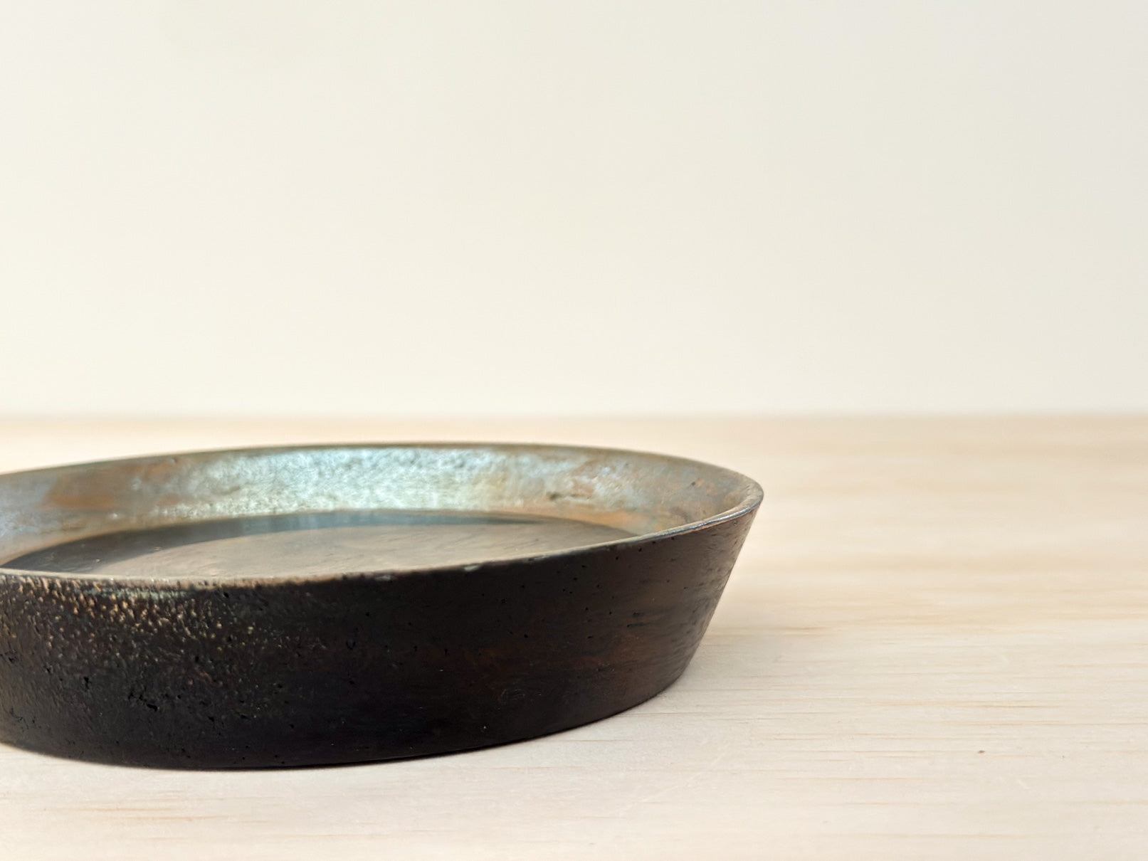 Silver Night | 银夜 | Handcrafted Wood Plate | Saucer, tea cups, teacups, coffee cup, mugs, tableware, drinkware, woodfired, handcrafted cup
