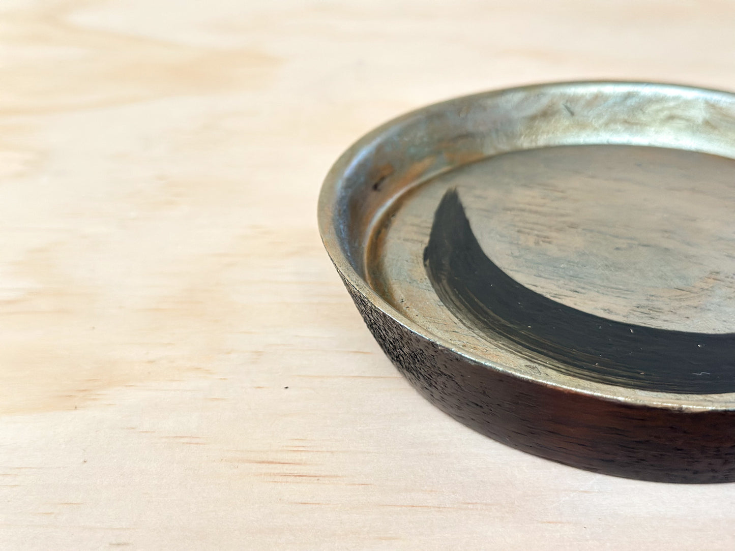 Silver Night | 银夜 | Handcrafted Wood Plate | Saucer, tea cups, teacups, coffee cup, mugs, tableware, drinkware, woodfired, handcrafted cup