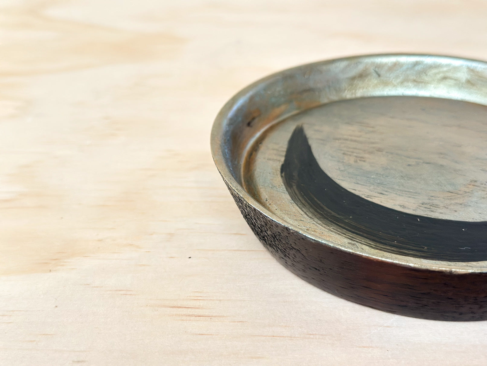 Silver Night | 银夜 | Handcrafted Wood Plate | Saucer, tea cups, teacups, coffee cup, mugs, tableware, drinkware, woodfired, handcrafted cup