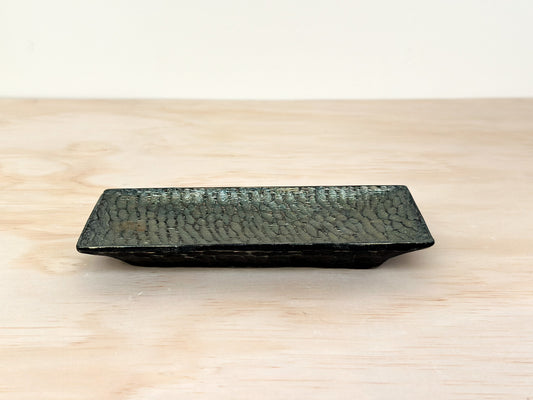 Handcrafted Wood Plate | Saucer | 7.8cm | Silver Tides