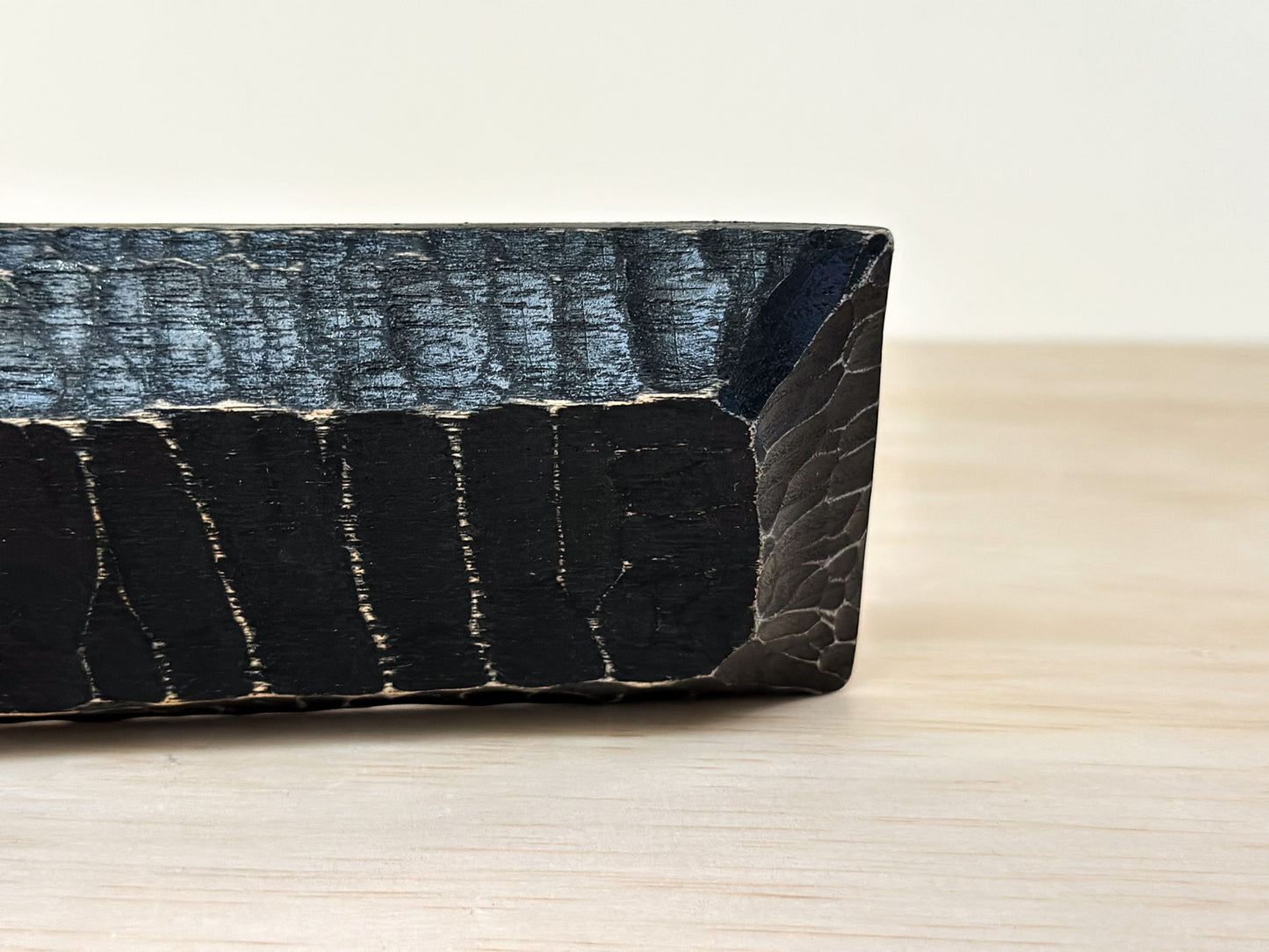 Handcrafted Wood Plate | Saucer | 7.8cm | Silver Tides