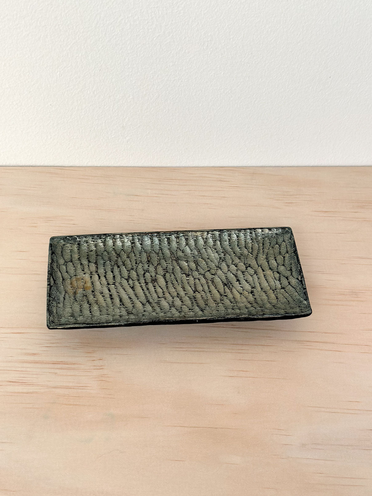 Handcrafted Wood Plate | Saucer | 7.8cm | Silver Tides