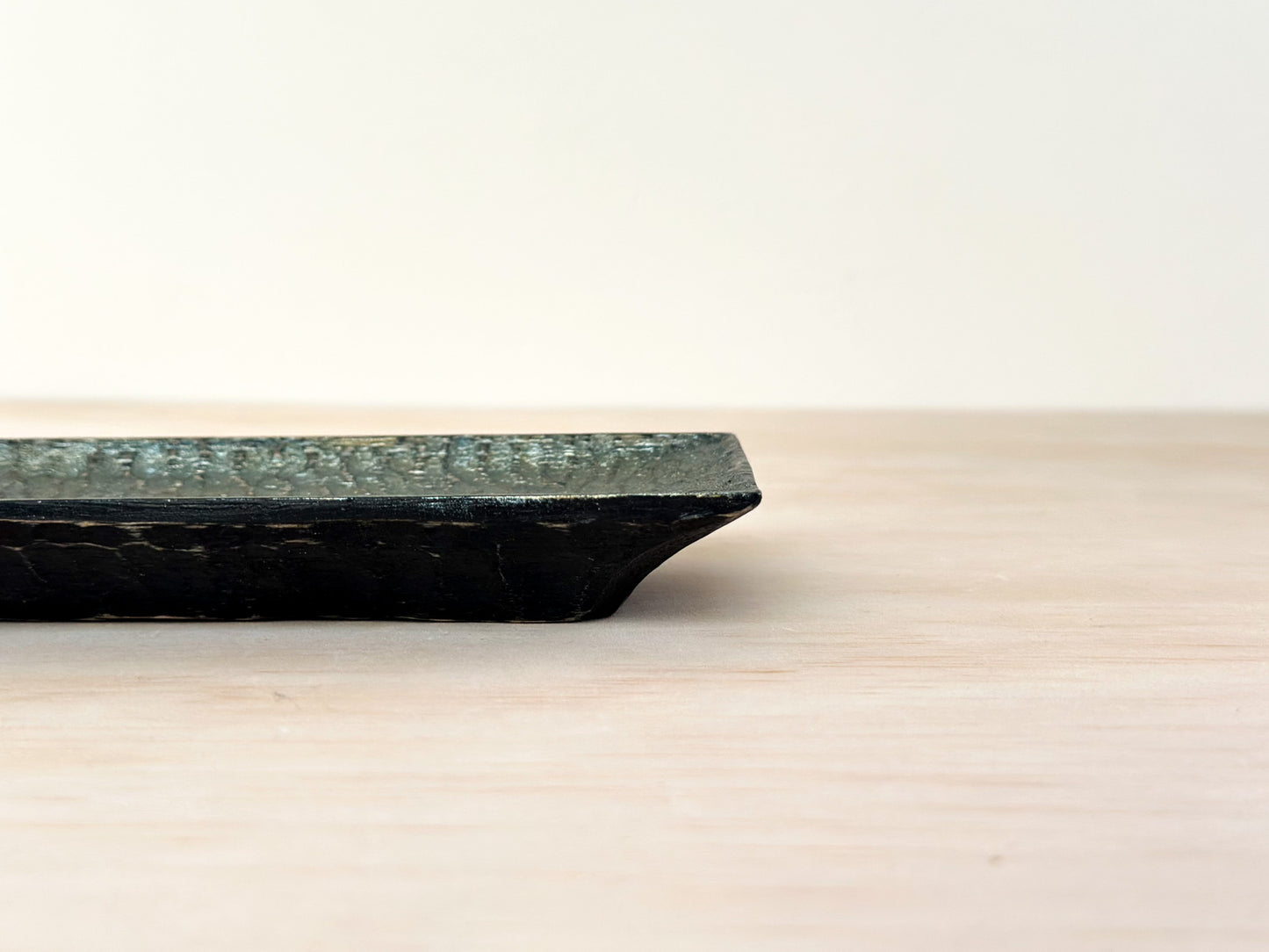 Handcrafted Wood Plate | Saucer | 7.8cm | Silver Tides