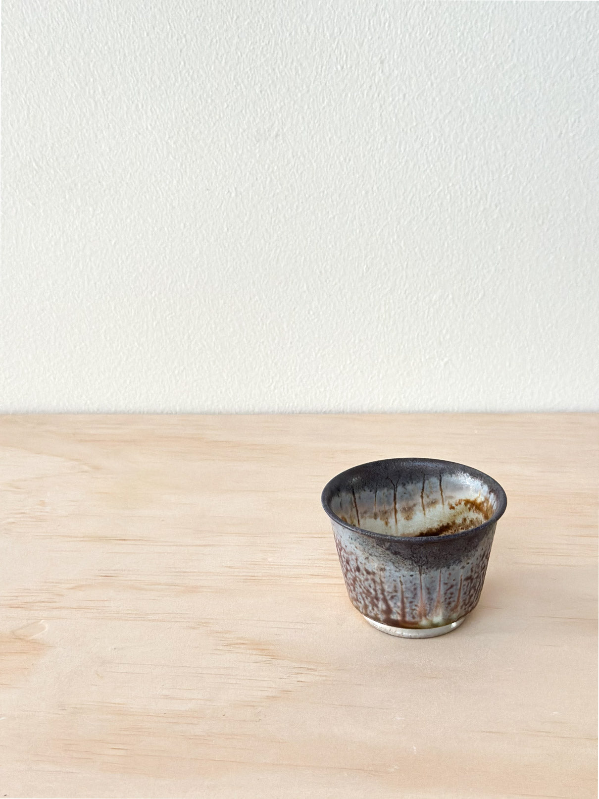 Handcrafted Tea Cup | 100mL | Storm Forest  | Wood Fired Tea Cup