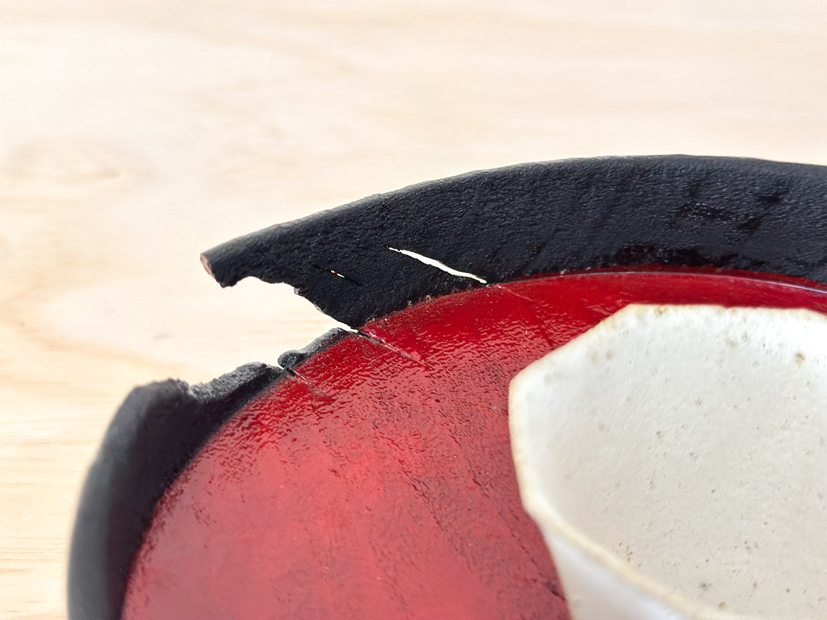 Tranquil Volcano | 宁静火山 | Handcrafted Wood Plate | Saucer, tea cups, teacups, coffee cup, mugs, tableware, drinkware, woodfired, handcrafted cup